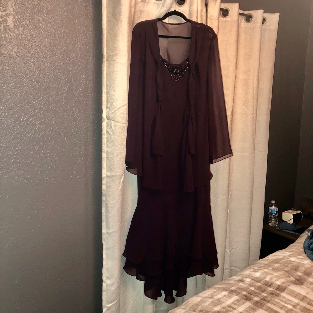 Candlelight and Champagne Plum Color Dress